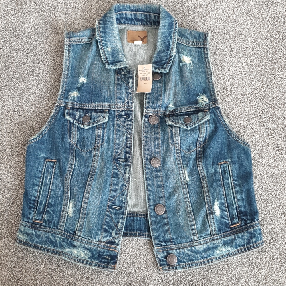 American Eagle jean vest